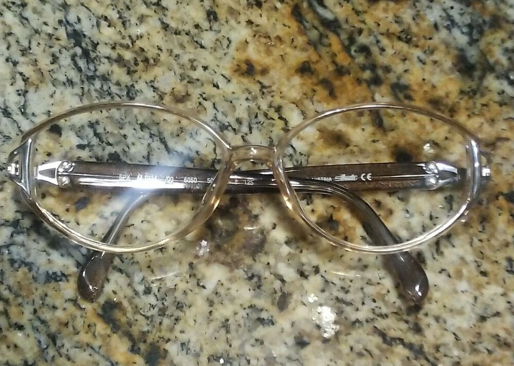Silhouette Eyeglasses SPX M 1934 /00 6050 Brown Reptile&Clear Austria 50[]14 125